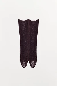 FRINGED MIDI SKIRT