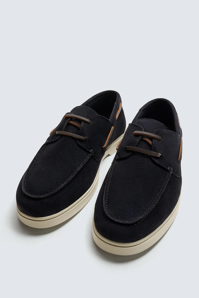 CASUAL LEATHER DECK SHOES