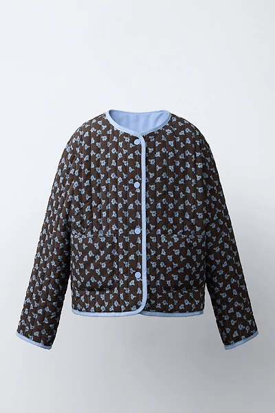 VESTE MATELASSÉE FLEURS