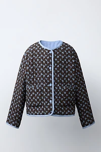 VESTE MATELASSÉE FLEURS