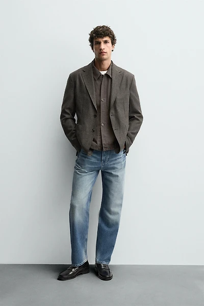 WOOL TEXTURED BLAZER