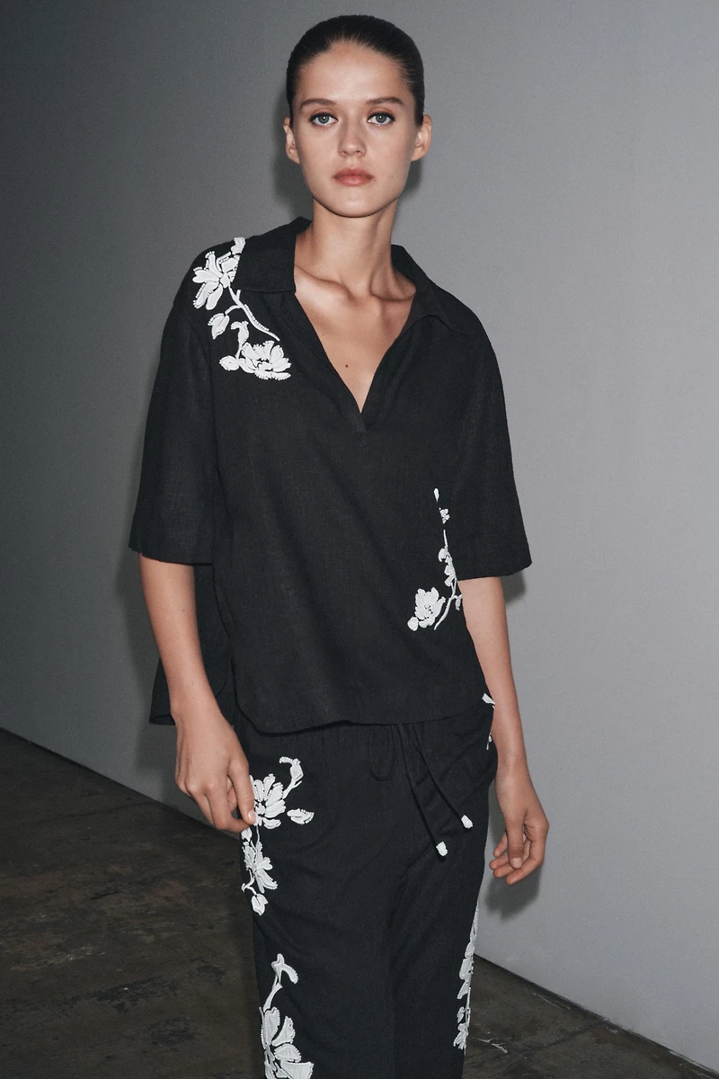 CHEMISE BRODÉE PIÈCES DE FANTAISIE ZW COLLECTION