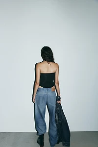 BODY BANDEAU EN POLYAMIDE À PLIS