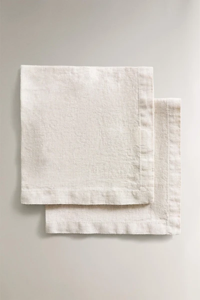 SET OF WASHED LINEN NAPKINS (SET OF 2)