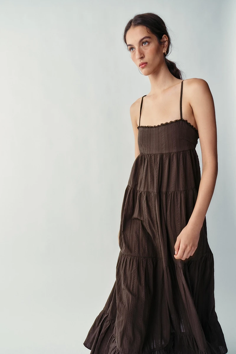 PANELLED LONG DRESS