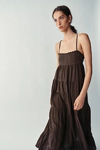 PANELLED LONG DRESS
