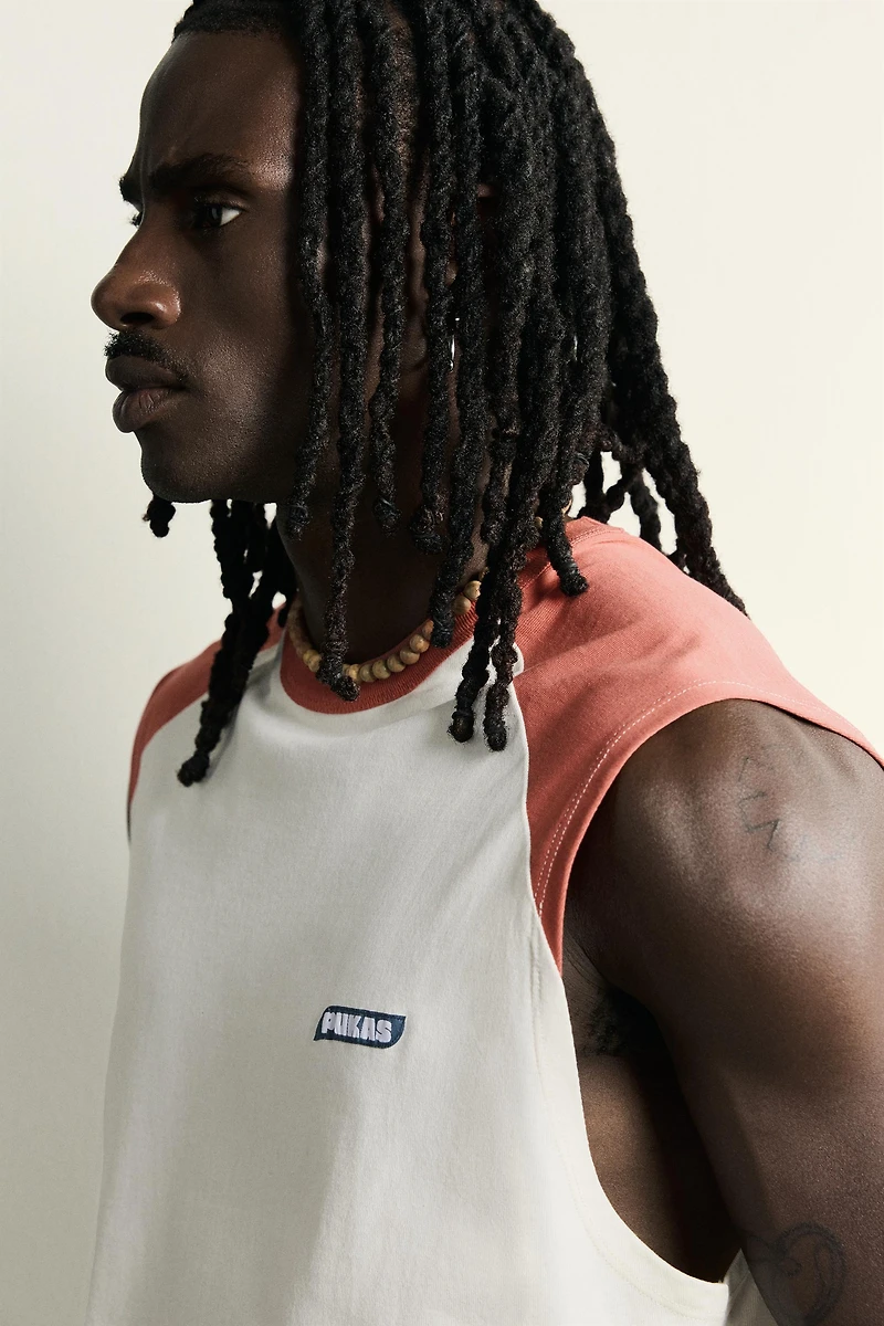 PUKAS SURF X ZARA RAGLAN TANK TOP