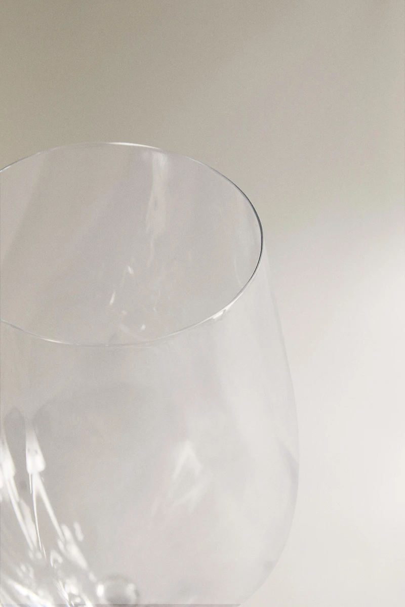 VERRE À VIN CRISTALLIN RELIEF