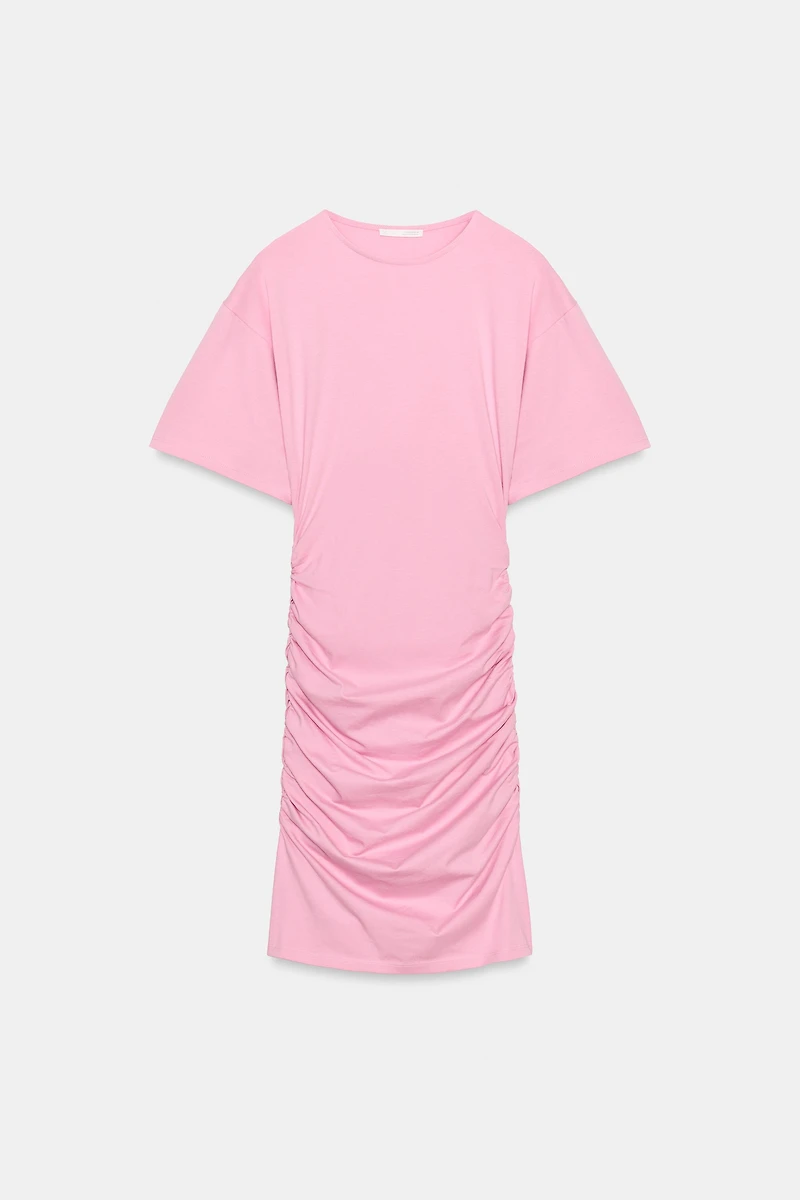 SHORT RUCHED DRESS