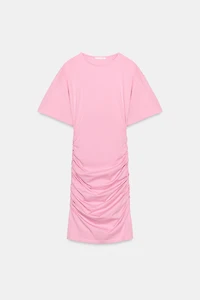 SHORT RUCHED DRESS