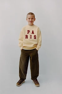 TERRY PATCH SWEATSHIRT