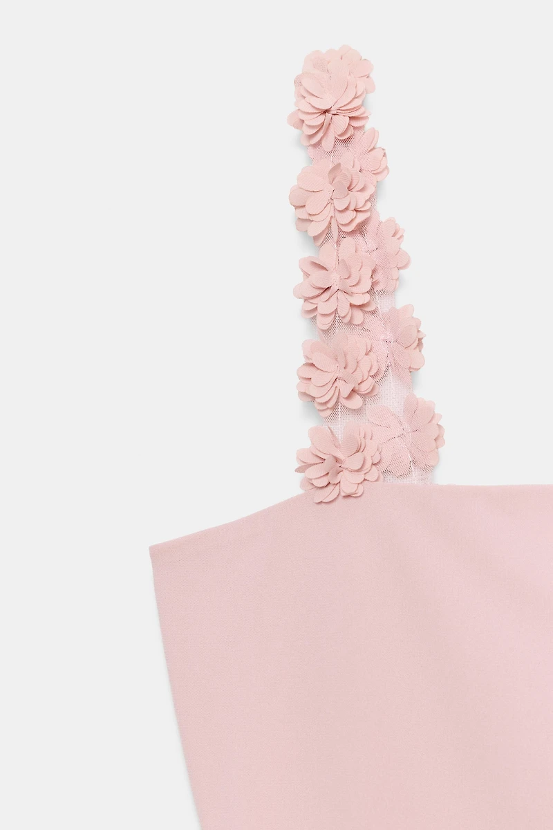 FLORAL STRAP TOP