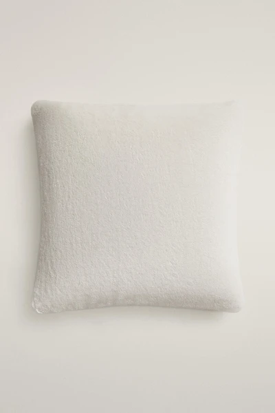 FAUX FUR THROW PILLOW COVER
