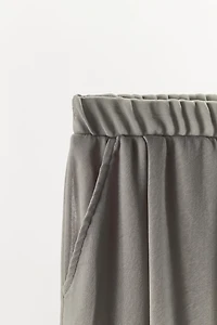 SEMI-SHEER PALAZZO PANTS