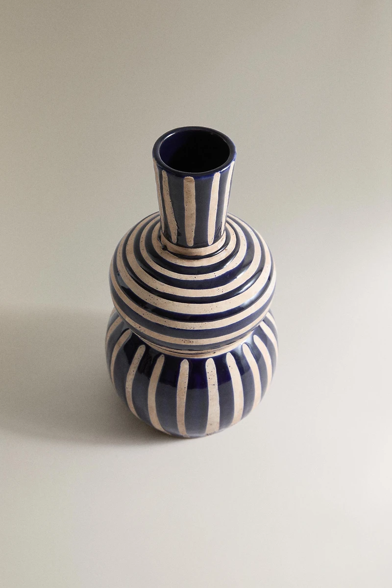 VASE DÉCORATIF EN CÉRAMIQUE FORME HULU