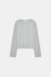 LONG SLEEVE BOAT NECK T-SHIRT