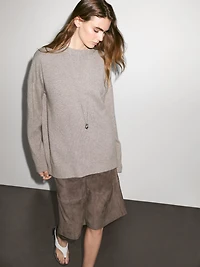 Pull oversize en maille 100 % cachemire