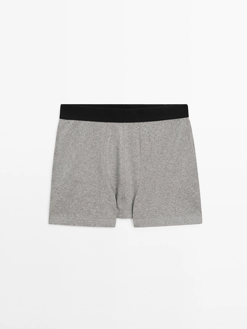 Boxers with black waistband