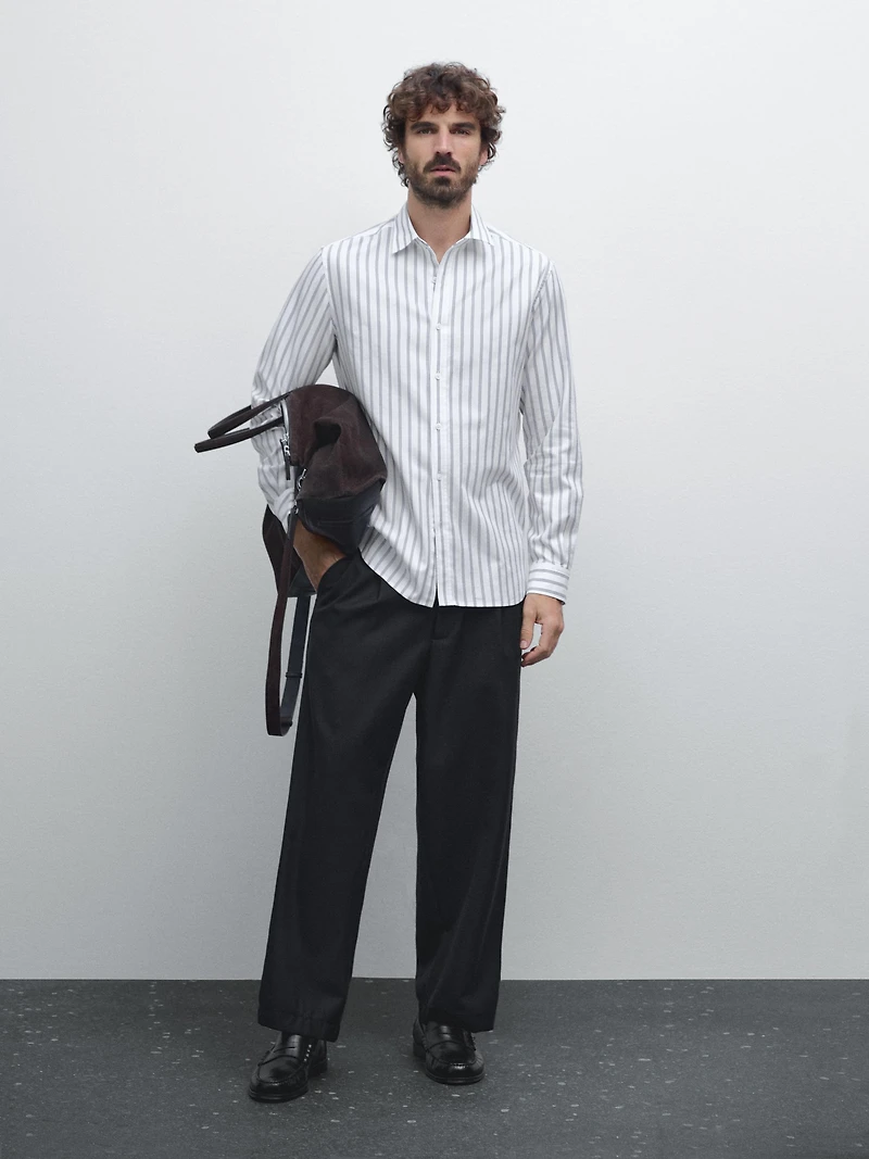 Chemise slim 100 % coton