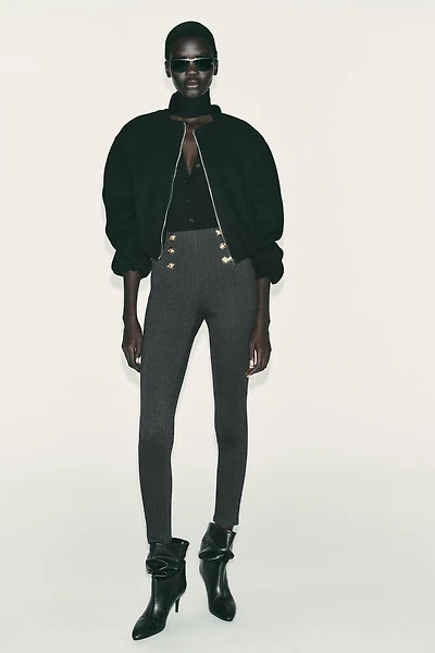BUTTON LEGGINGS