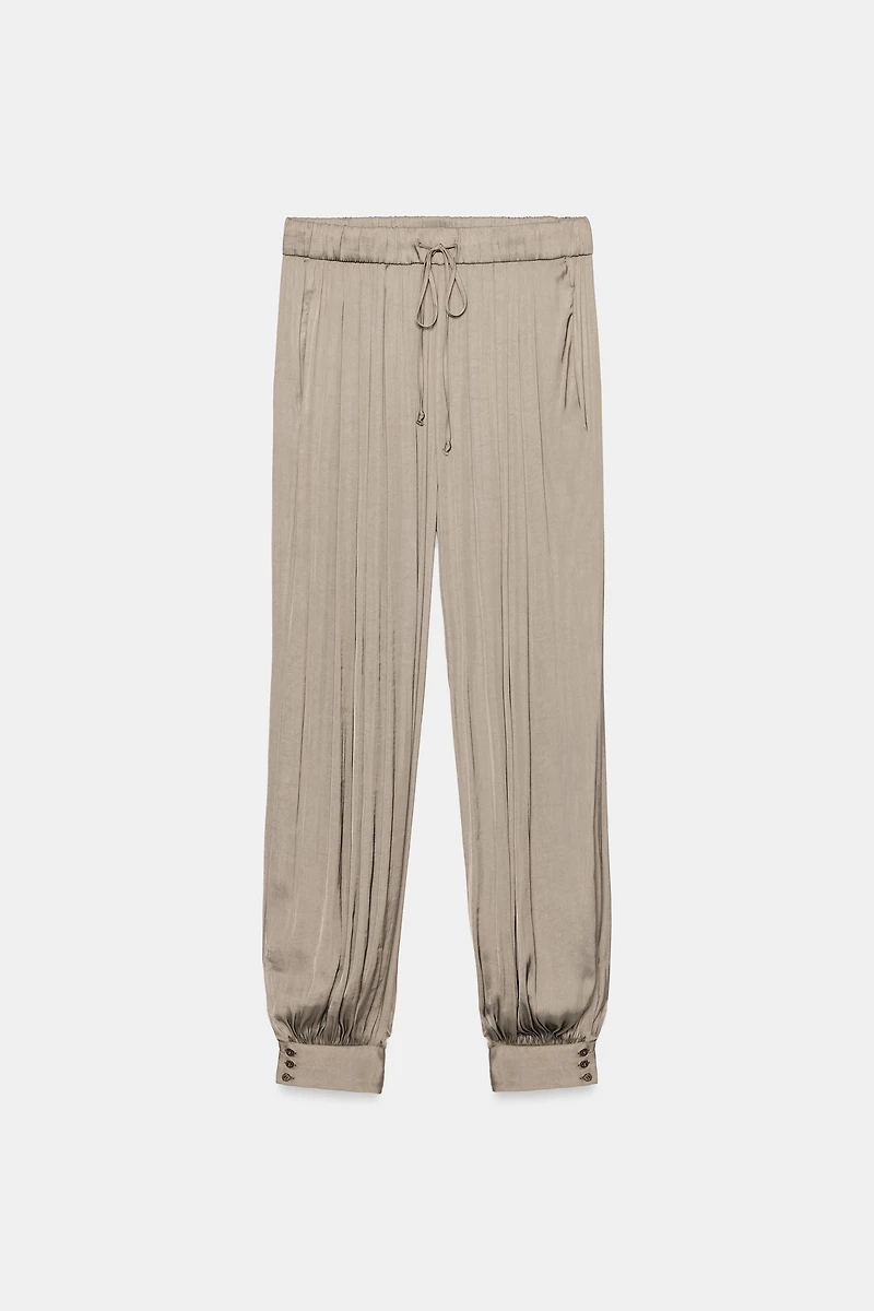 ZW COLLECTION SATIN BALLOON PANTS