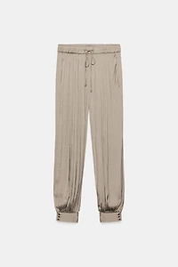 ZW COLLECTION SATIN BALLOON PANTS