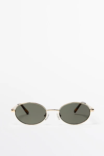 Oval metal sunglasses