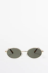 Oval metal sunglasses