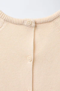 EMBROIDERED ELEPHANT KNIT SWEATER