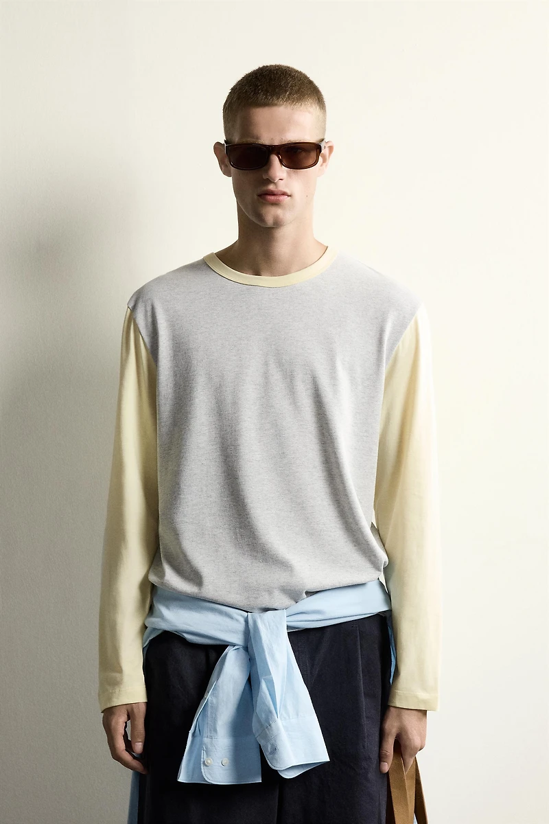 T-SHIRT RELAXED FIT COLOR BLOCK