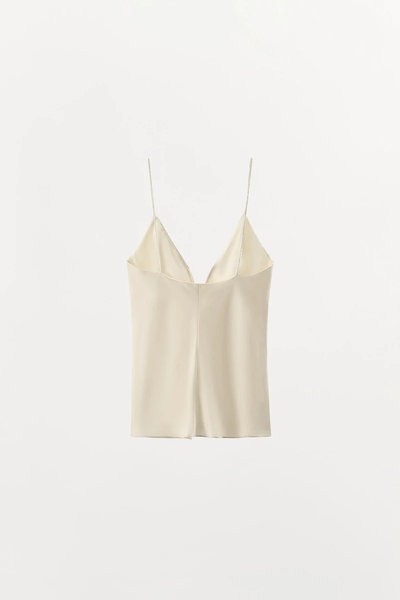 SATIN LINGERIE STYLE TOP