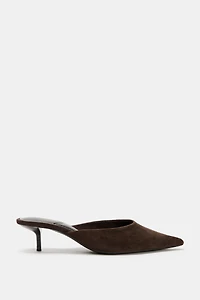 SUEDE MULES