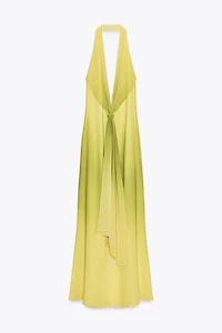ROBE LONGUE NŒUD IMPRIMÉ
