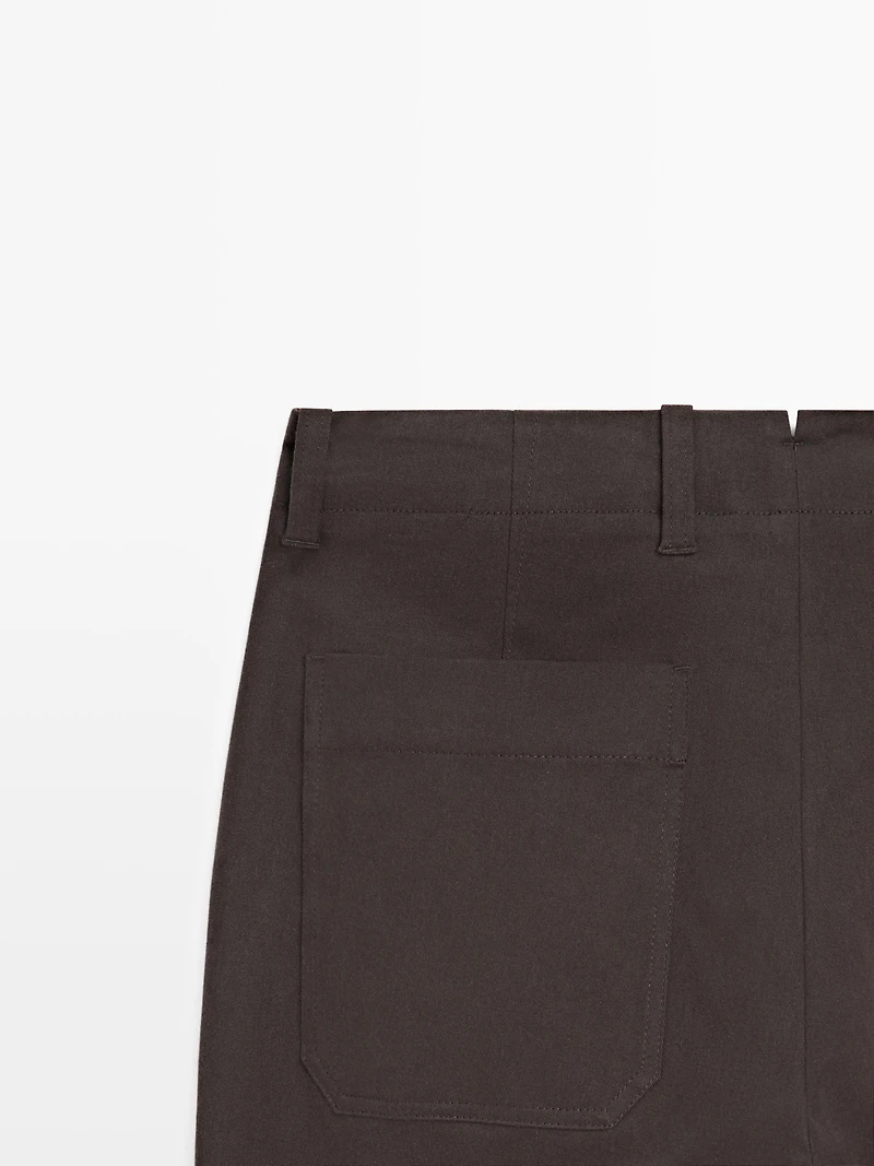 Wide-leg trousers with pockets - LIMITED