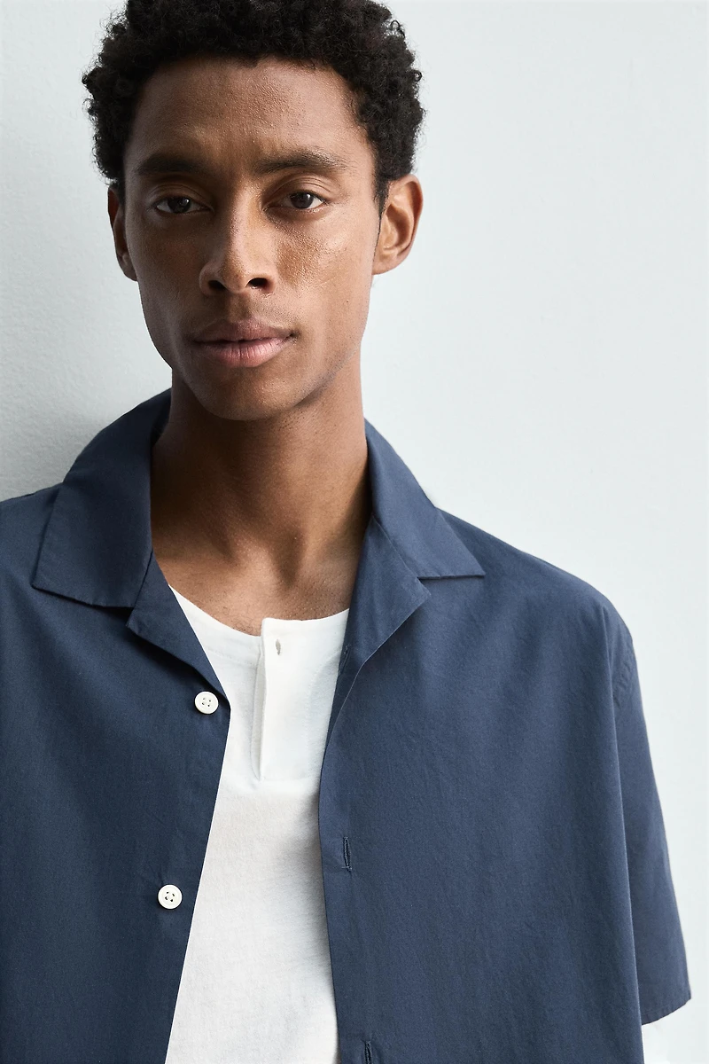 RELAXED FIT POPLIN SHIRT