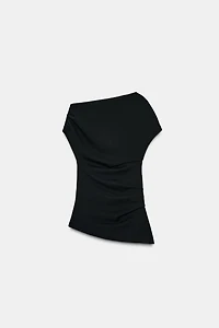 ASYMMETRIC PLEATED TOP