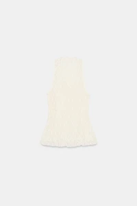 GATHERED LACE TOP
