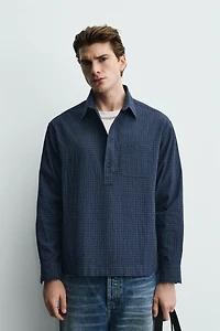CHEMISE POLO REGULAR FIT À CARREAUX