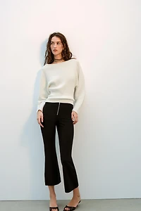 FLARE ZIP PANTS