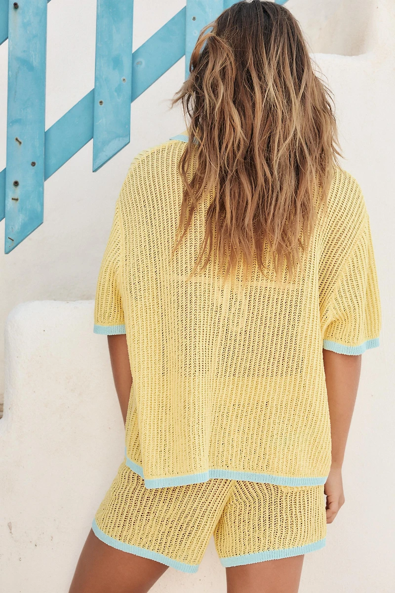 COLLAR POLO CARDIGAN