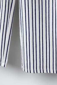 STRIPED STRAIGHT LEG PANTS