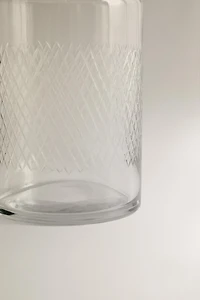 ENGRAVED GLASS BOTTLE