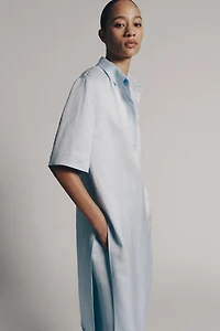 LINEN BLEND TUNIC SHIRT ZW COLLECTION