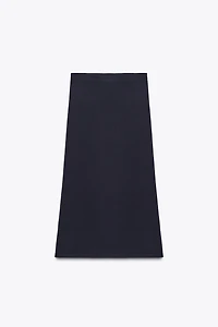 MIDI PLAIN KNIT SKIRT