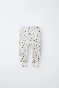 TREE PRINT FOOTED LEGGINGS