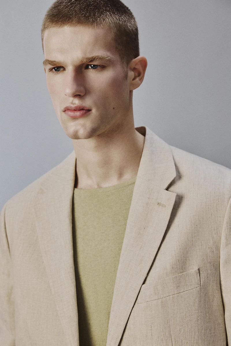 100% LINEN SUIT JACKET