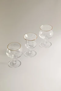 SET OF CHRISTMAS GLASS SHOT GLASSES (SET OF 3)