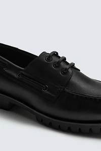 LEATHER DECK SHOES