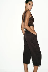 FAUX SUEDE CROP TOP