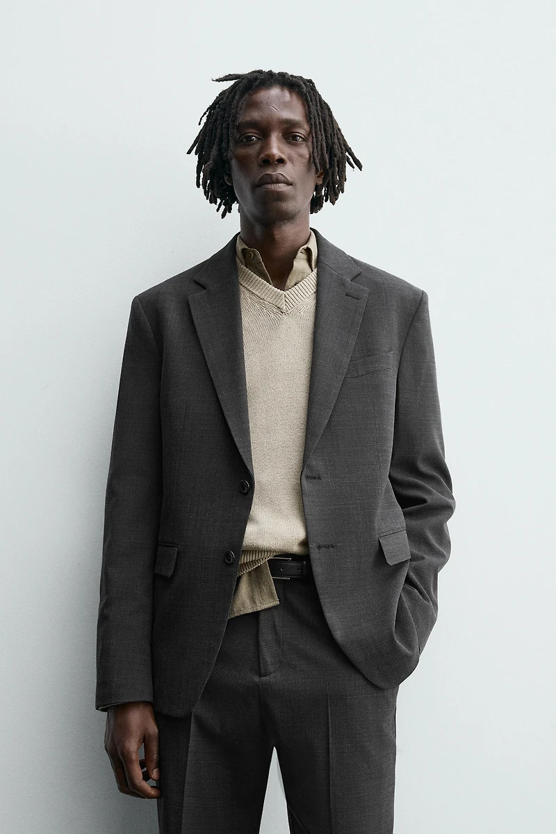 WOOL SUIT BLAZER